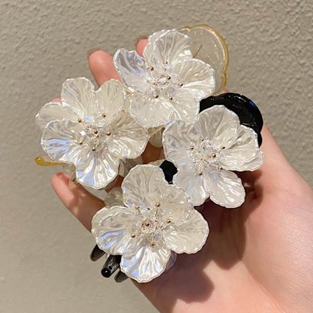 Naisten Kristalli Kukka Hiussolki Akryyli Hiussoljet Hiustarvikkeet