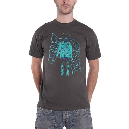 Billie Eilish Unisex Neon Graffiti T-shirt XL Charcoal Gr