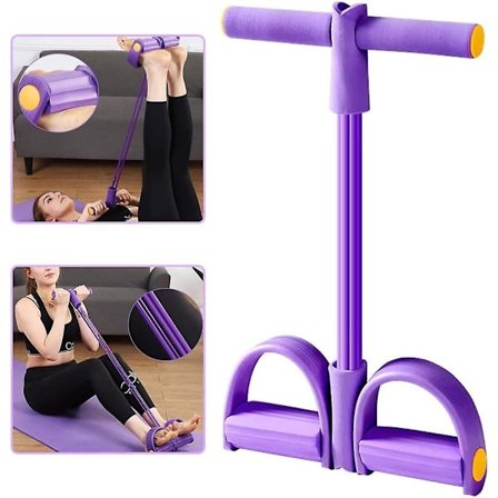 Motstandstrening Bein Trener, Pedal Motstandsband, Multifunksjonell Spennings Tau, Kroppsbygging Ekspander, Sit-up Treningsutstyr