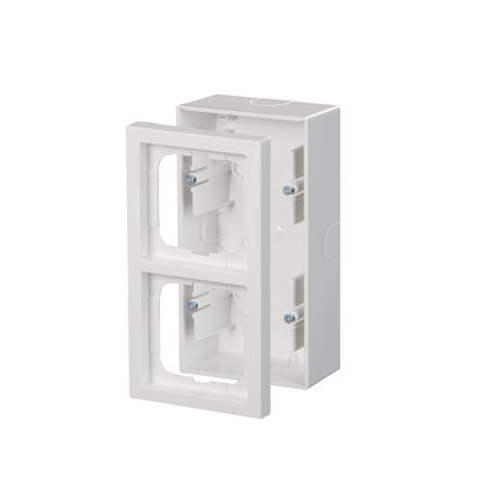 ABB Impressivo Forhøyningsramme hvit 2 rom, Strømbrytere & vegguttak