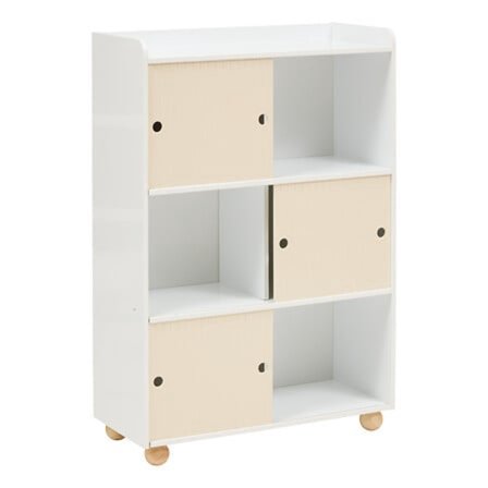Bouli skab med 3 låger L. 69,5 x D. 30 x H. 101 cm beige MDF