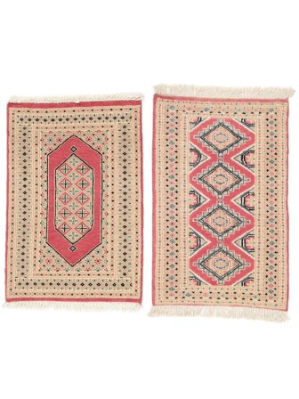 Tapis Pakistan Boukhara 2Ply 62X91 Marron/Orange (Laine, Pakistan)