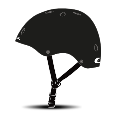 MTB-Hjelm O'Neal Dirt Lid Solid Svart S-M