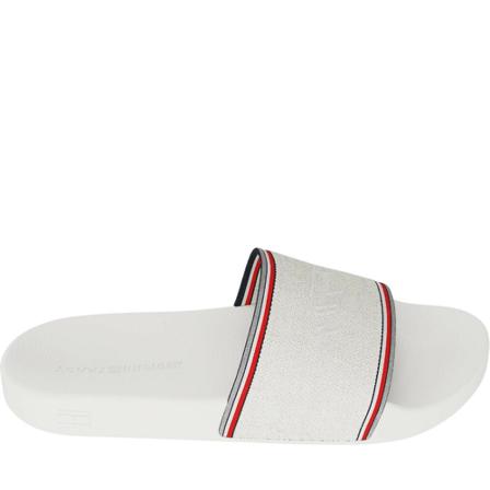 Tommy Hilfiger, slides Biały, Kobieta, Rozmiar: 39 EU
