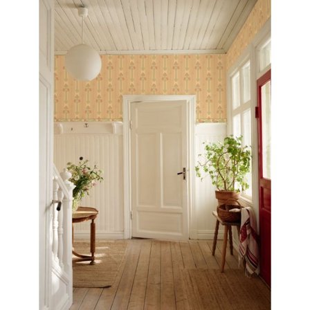 Duro Tapet, Nergården Classic Paper 008-14 Gammalsvenska Papper, L, Röd, Färg & tapeter