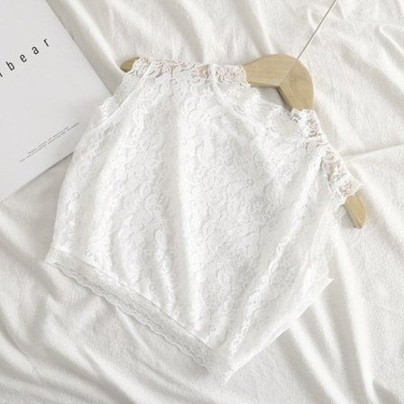 Dame falsk krage Avtakbar halv skjorte Dekorativ St Blonde W