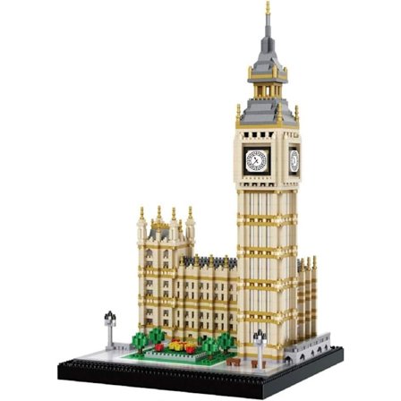 Big Ben Miniature Blok Sæt (3600 Stykker) - Verdensberømt Bygningsmodel Legetøj Gaver til Børn og Voksne