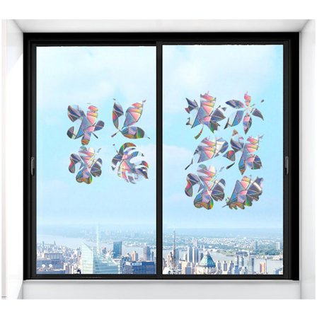 19 stk. Anti-kollisions vinduesafmærkninger