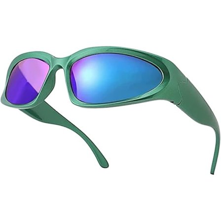 Futuristiske solbriller, sykkelbriller for kvinner, menn, sportsbriller, UV400 beskyttelse, festbriller, landeveissyklingbriller