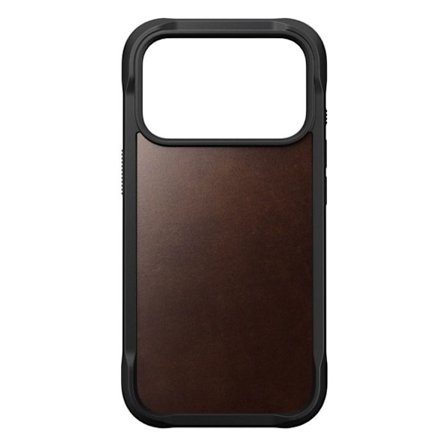Robust läderfodral - NOMAD - iPhone 17 Pro - Rustik Brun - Horween Läder - Optimal skydd
