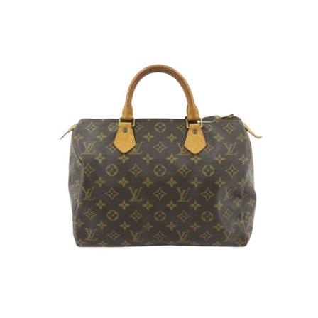 Louis Vuitton Vintage, Pre-owned Speedy 30 Monogram Handbag Bruin, Dames, Maat:ONE Size,Canvas
