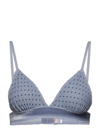 Becksöndergaard Tassie Soft Dot Bra - Blue - XS