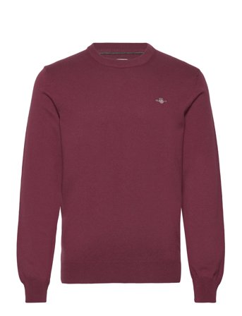 GANT Ctn/Wo C-Neck - Burgundy - XXL