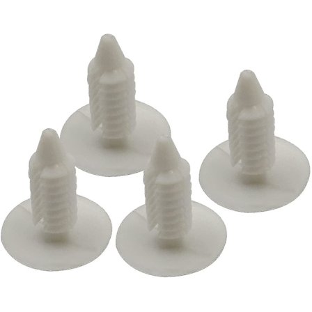 4 Stötfångarpluggar Främre Registreringsskylt Hålskydd, Nytt 6-7mm Hål [DB]