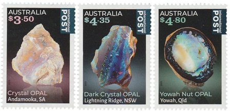Australien - Opaler - Postfrisk sæt 3v