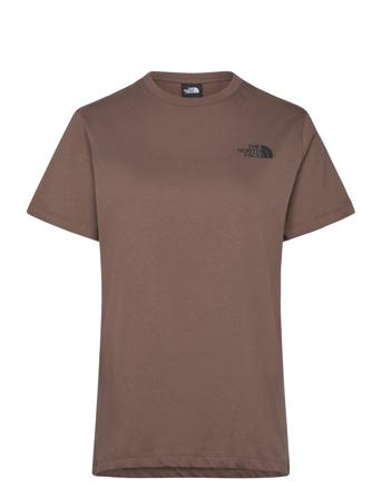 W S/S Relaxed Redbox Tee Sport Women Sport Clothing Sports Tops & T-shirts Sport T-shirts Brown The North Face