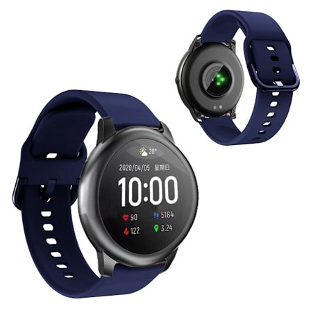 Haylou Solar enkel silikone urrem - Midnatsblå