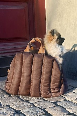 Jotex - Transporttasche Für Tiere Dunkelbraun - PADDY - Kaufe Tierzubehör bei Jotex