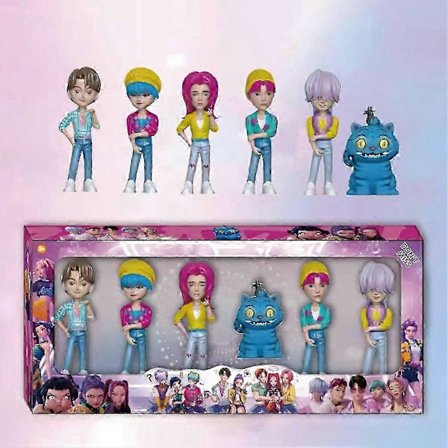 6 stk. K-POP Demon Hunter Dukker Actionfigur Saja Boys Leketøy Rumi Mira Zoey Figur Dukke Bursdagsgave Til Barn Fans[YJD]