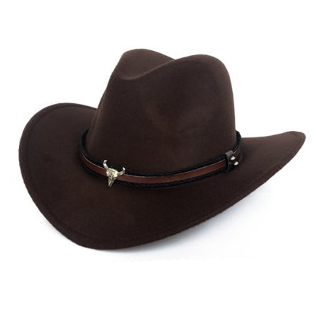 Western cowboyhatt i filt
