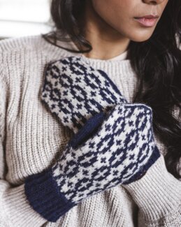 Garnpakke Votter Rosengång Hvit