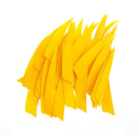 50 st 4 tum Sköldformad Kalkonfjäder för Pil Bågskytte Jakt Fletching för