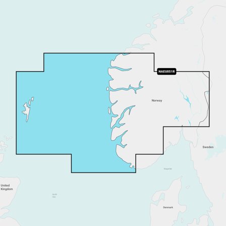 Carte marine électronique Navionics Platinum+ EU051R - Lista - Sognefjord