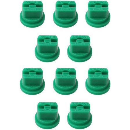 Pakke med 10 sprøjtedyser til rygsprøjte eller stangsprøjte Grøn
