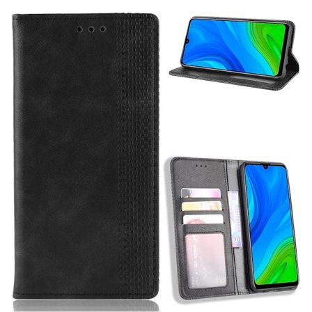 Bofink Vintage läder Huawei P Smart 2020 fodral - Svart
