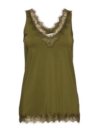 Top T-shirts & Tops Sleeveless Vihreä Rosemunde