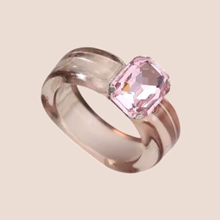 Sidenbröllopsringen Plastring Brun