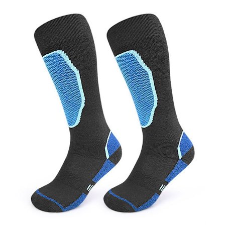 Ski Sokker Udendørs Sport Anti-Slip Fortykket Vandresokker Varme Sokker - Herre Blå Sort