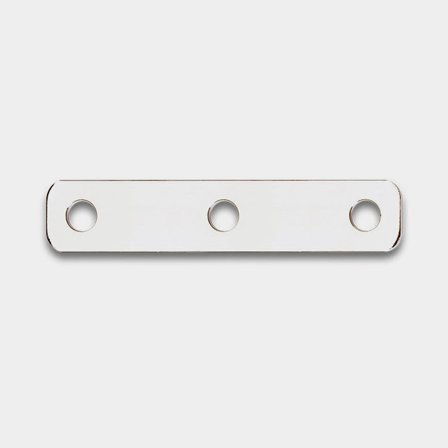Busbar TBS Electronics DCM Link Plate 3-way 50 mm, M8 + M10, 125 x 25 mm, 2-pack