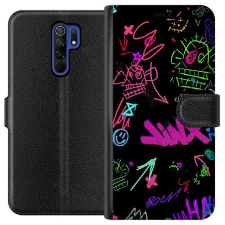 Kompatibelt Plånboksfodral till Xiaomi Xiaomi Redmi 9 Guldlejon