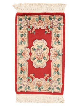 Medalionowy Mały Chińskie 90 Line Dywan 52X86 Wełna