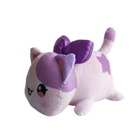Aphmau Meemeow Plyschdocka Kattdocka Mjuk Kuddleksak för Barn Jul Födelsedagspresenter Rosett-katt