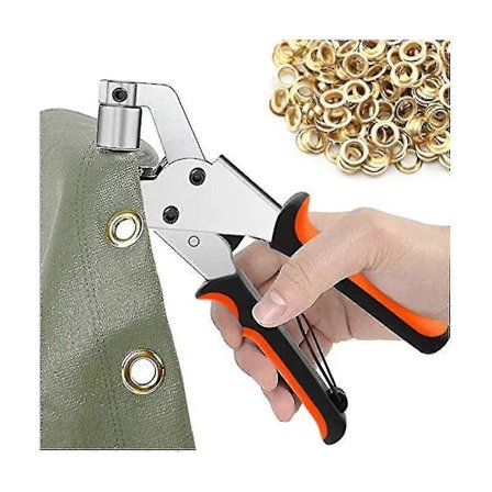 Øjetang til presenninger, øjetangsæt med 300 øjer (diameter 10 mm), øjetang 10 mm Fo