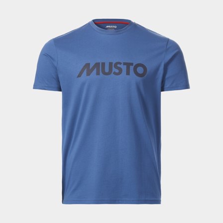 Camiseta Musto Logo, Azul Marino, hombre, Small