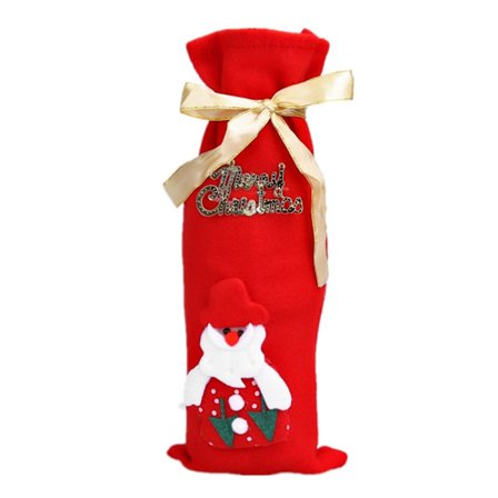 Glögg Vinflaska Dekoration Hållare - Jultomte