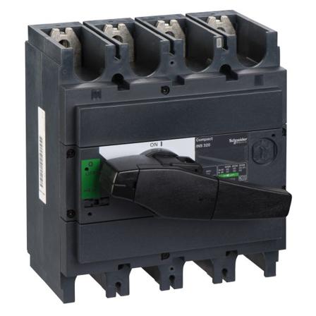 Schneider Electric ComPact INS320 Kuormankytkin 4-napainen, 320 A, Sähkön jakelu & virrantuotto
