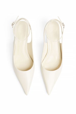 NA-KD Pointy Ankle Strap Pumps - Højhælede sko - OffHvid - EU 37