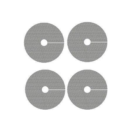 4 stk. beskyttelsesmåtte til pottemuld til blomsterpotter (40 cm)