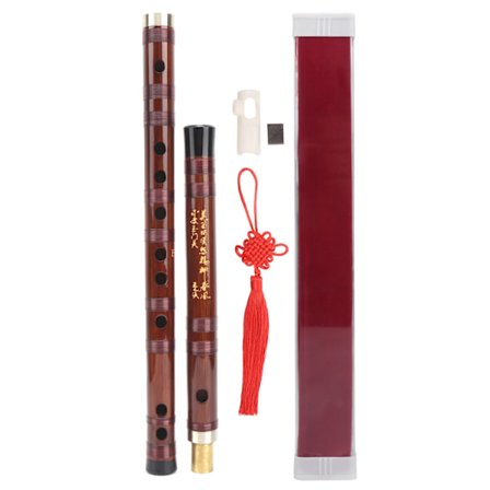 EKey Bambusfløyte Valgt Tørr Bitter Material Tradisjonell Dizi Instrument Sett ZD02