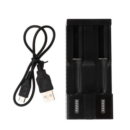 18650 2 Slots Oplader USB Interface Uafhængig Li-ion batteri opladningsenhed