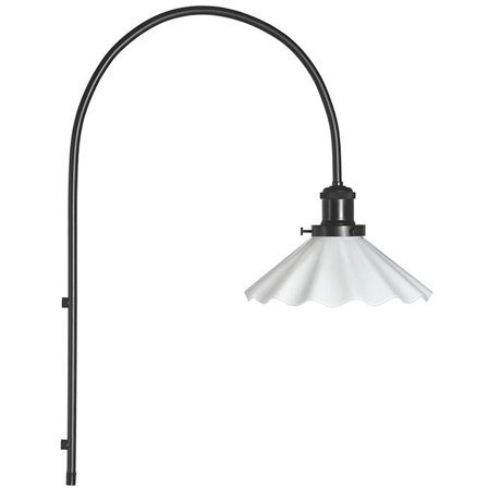 PR Home - Vegglampe August 3152510 Opal veckad 25 cm Hvit