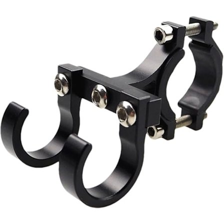 Moottoripyörän ohjaustangon kypäräkoukku, turvakypäräkoukku yhteensopiva moottoripyörän ohjaustangon kanssa, kypärän ripustin - 