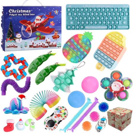 2022 Julnedräkning Adventskalender, Fidget Toy Set Present