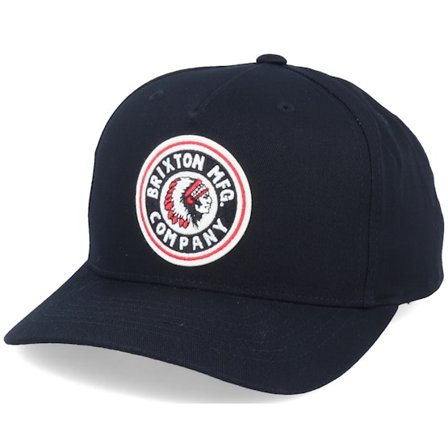Brixton - Zwart adjustable Cap - Hatstore Exclusive Rival C High Crown Black Adjustable @ Hatstore