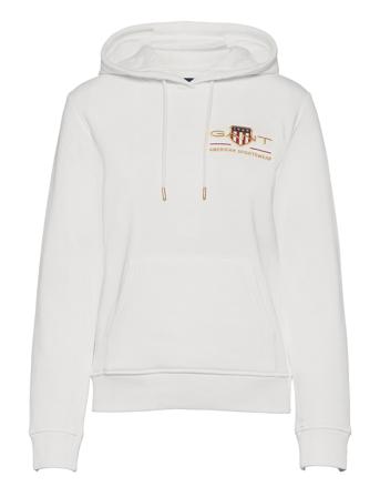 D2. Medium Archive Shield Hoodie White GANT