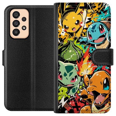 Yhteensopiva Lompakkokotelo Samsung Galaxy A33 5G Värikäs graffiti-inspiroima toimintasuunnittelu räjähtävillä roiskeilla